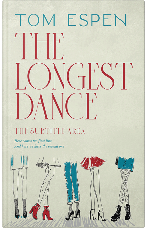 Front view of Premade Chick Lit Book Cover - Satin Linen