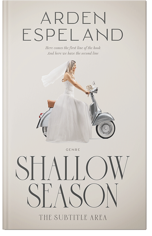 Front view of Premade Romance Book Cover - Satin Linen