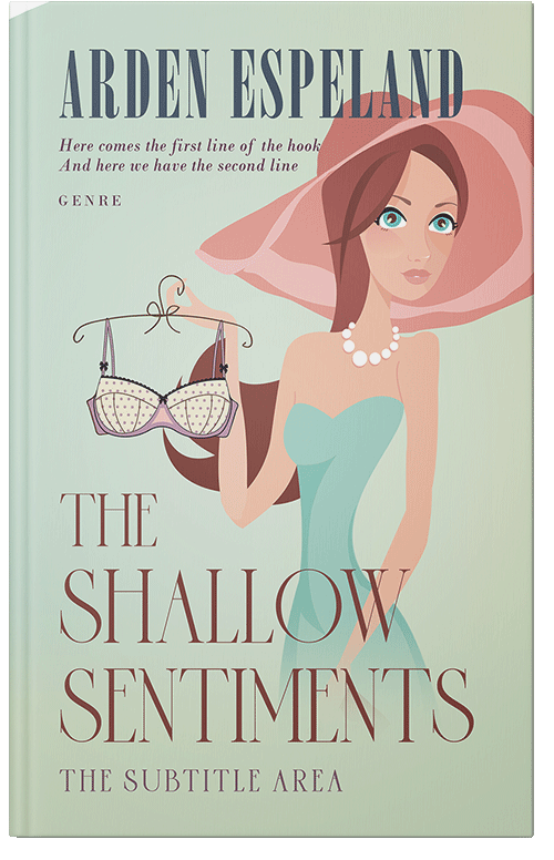 Front view of Premade Chick Lit Book Cover - Moon Mist