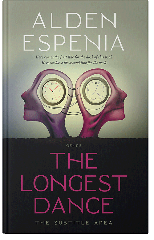 Front view of Premade Health & Mind & Body Book Cover - Gray Olive