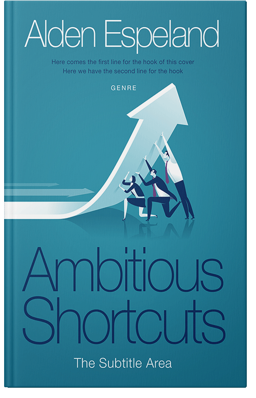 Front view of Premade Self-Improvement & Self-Help Book Cover - Eastern Blue