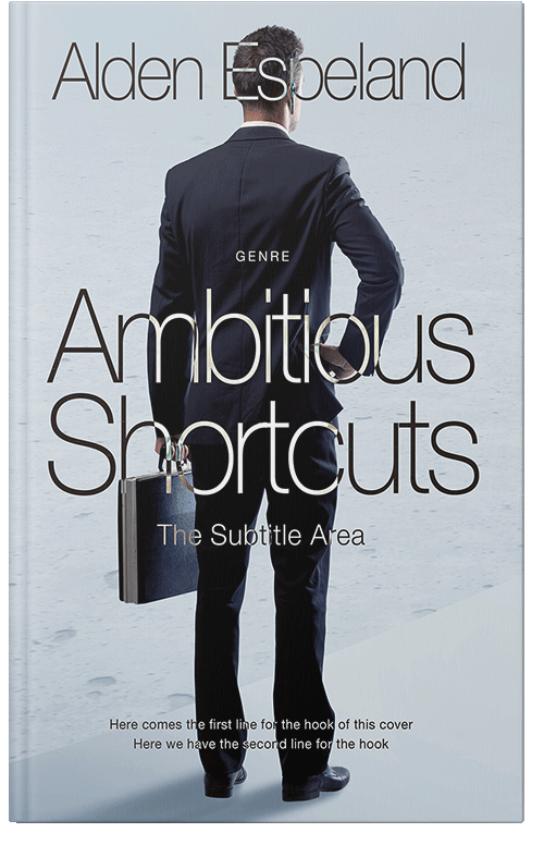 Front view of Premade Business Book Cover - Woodsmoke