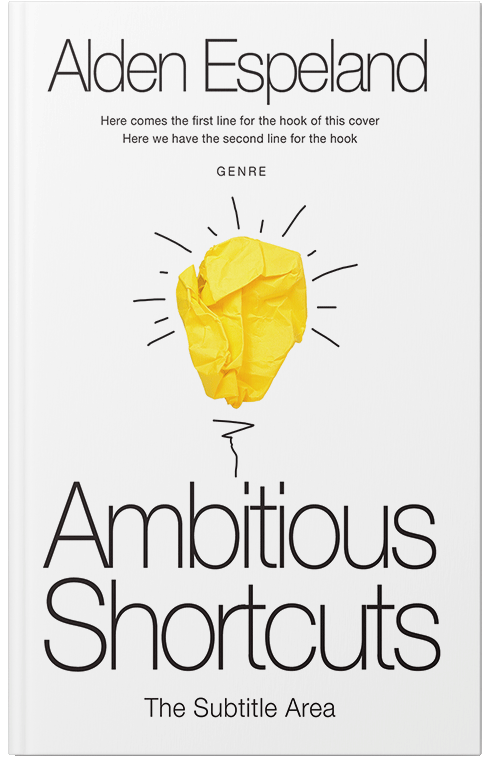 Front view of Premade Self-Improvement & Self-Help Book Cover - Golden Dream