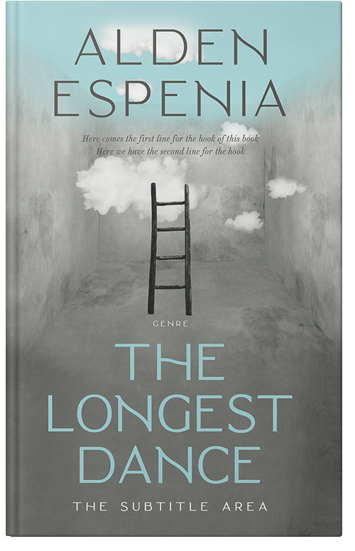 Front view of Premade Abstract Book Cover - Mantle