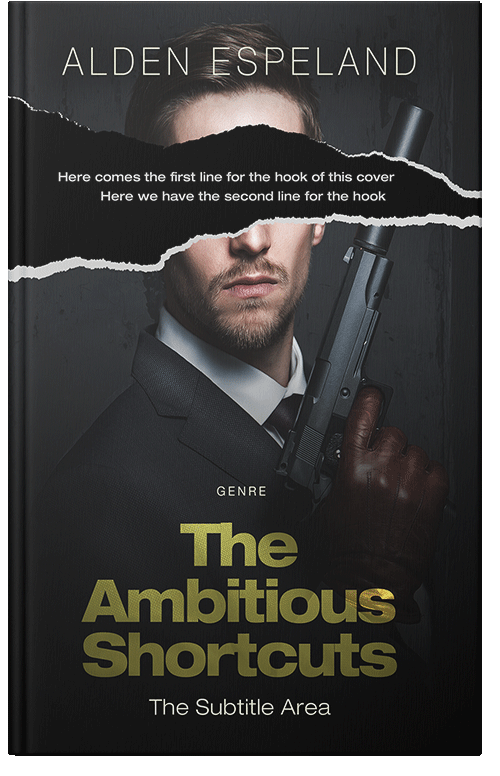 Front view of Premade Mystery & Thriller & Suspense Book Cover - Shark