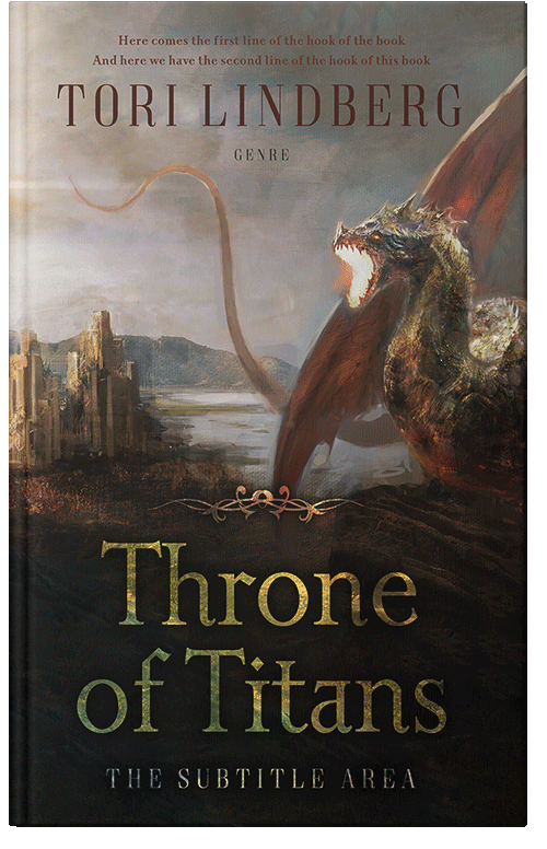 Front view of Premade Fantasy Book Cover - Zeus