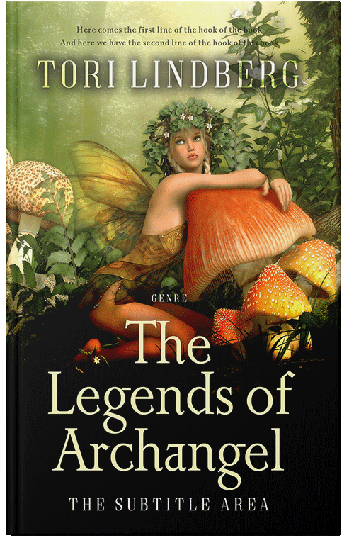 Front view of Premade Fantasy Book Cover - Harvest Gold