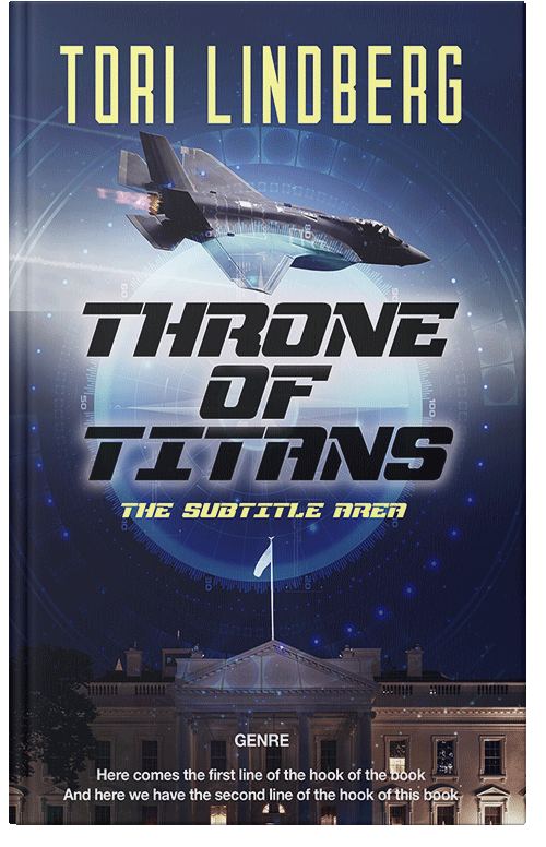 Front view of Premade Action & Adventure Book Cover - Ebony Clay