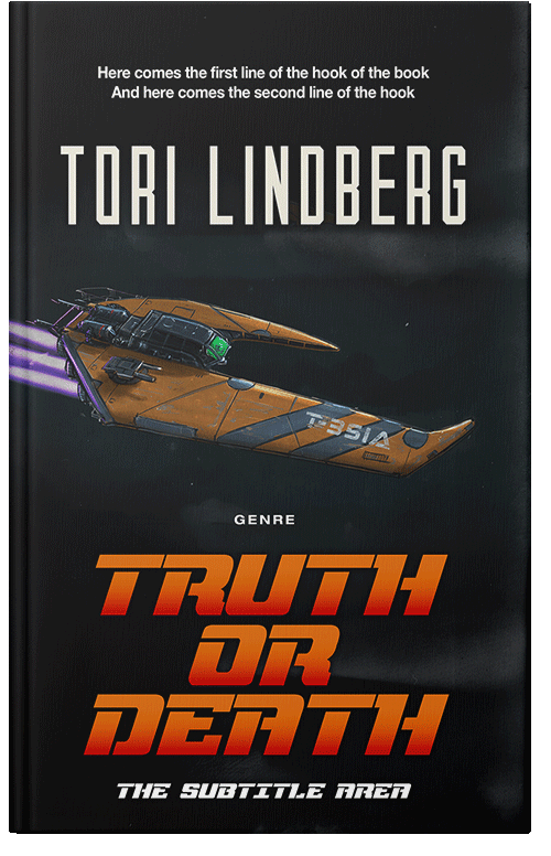 Front view of Premade Science Fiction Book Cover - Raw Sienna