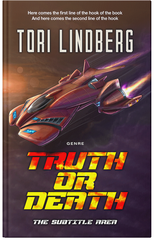 Front view of Premade Science Fiction Book Cover - Livid Brown