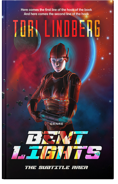 Front view of Premade Science Fiction Book Cover - Revolver