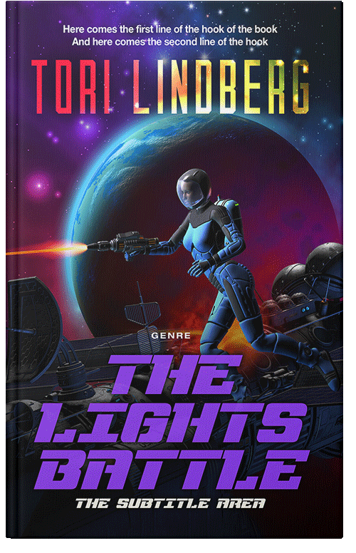 Front view of Premade Science Fiction Book Cover - Wisteria