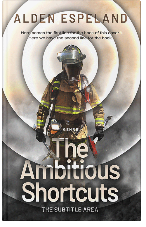 Front view of Premade Action & Adventure Book Cover - Sisal