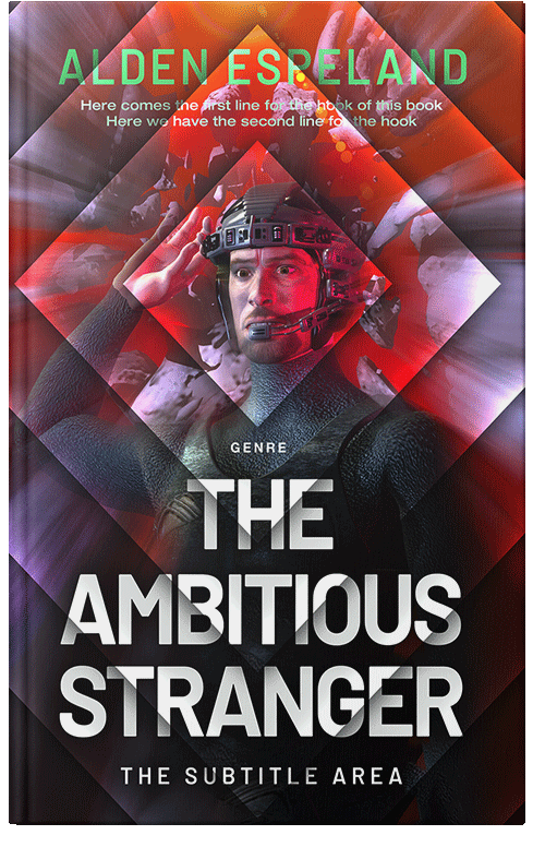 Front view of Premade Science Fiction Book Cover - Petite Orchid