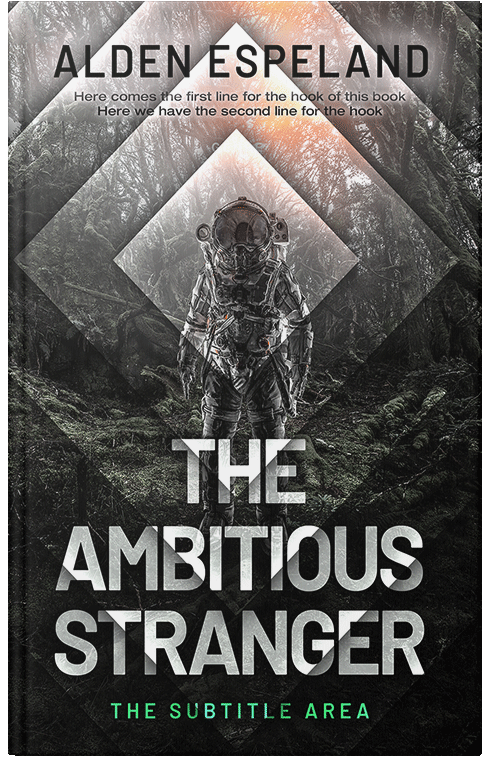 Front view of Premade Science Fiction Book Cover - Swirl