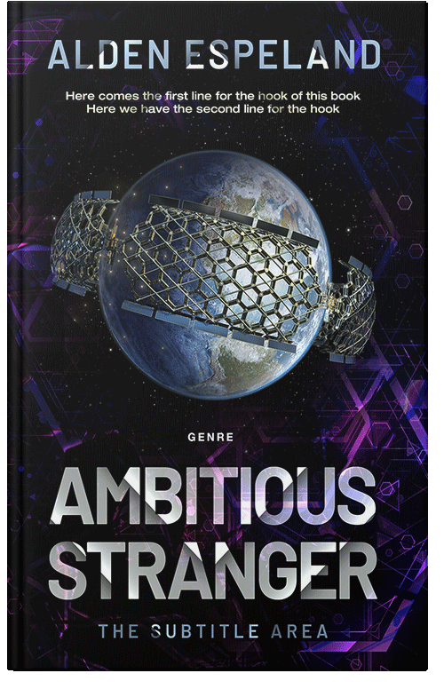 Front view of Premade Science Fiction Book Cover - Gray Suit