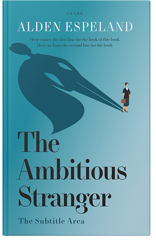 Front view of Premade Self-Improvement & Self-Help Book Cover - Fountain Blue