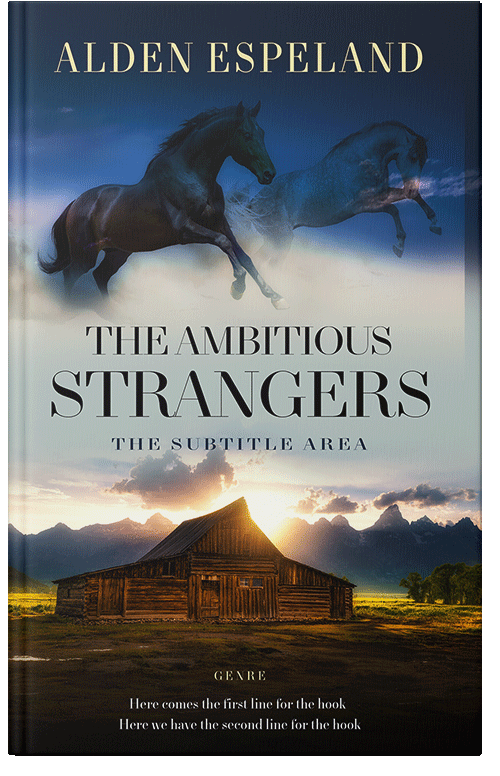 Front view of Premade Literary Fiction Book Cover - Shark