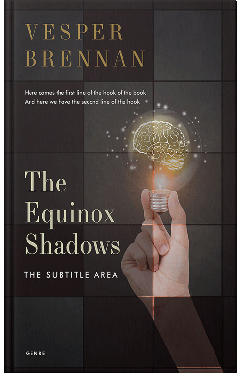 Front view of Premade Education Book Cover - Cocoa Brown