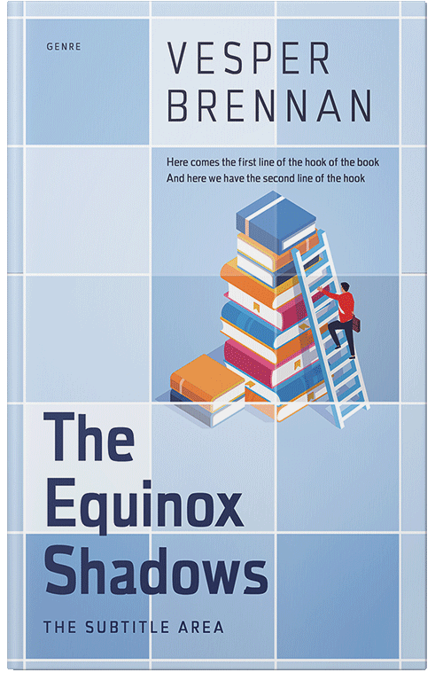 Front view of Premade Education Book Cover - Spindle