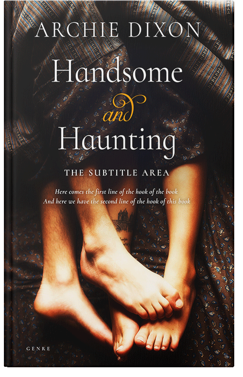 Front view of Premade Erotica Book Cover - Gold Sand