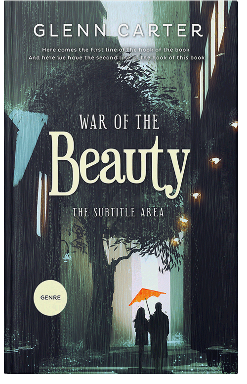 Front view of Premade Romance Book Cover - Outer Space