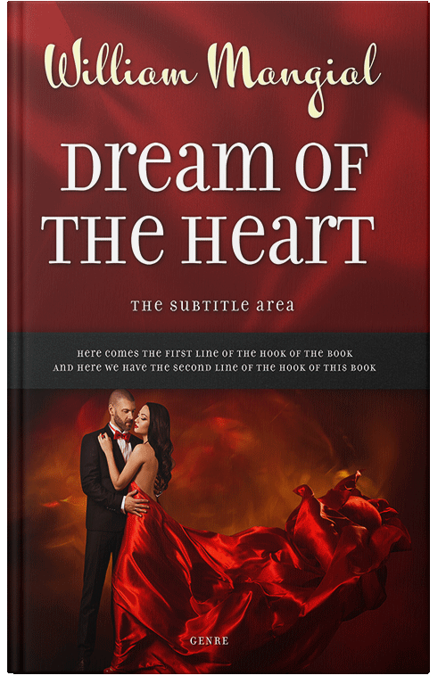 Front view of Premade Romance Book Cover - Mahogany