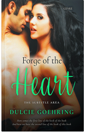 Premade Book Cover Gold Sand