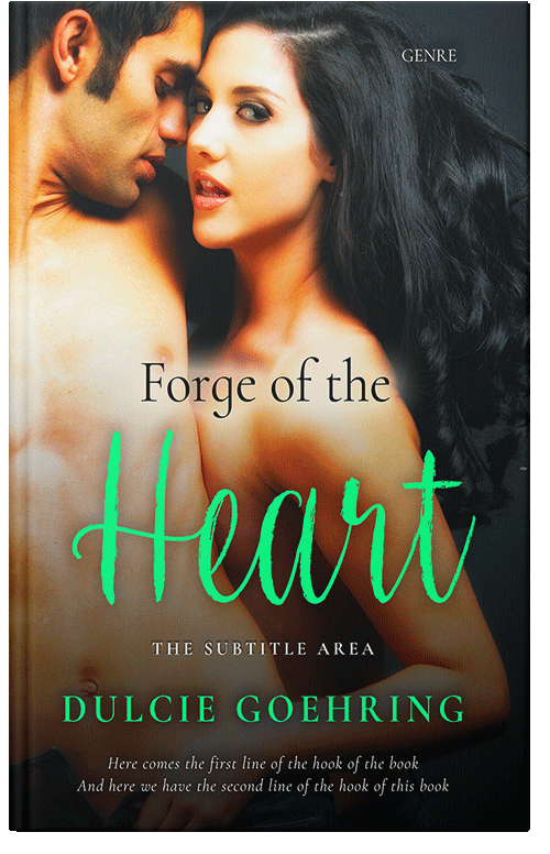 Front view of Premade Erotica Book Cover - Gold Sand