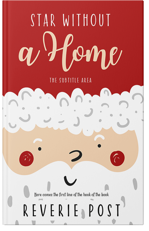 Front view of Premade Teen & Young Adult Book Cover - Milano Red