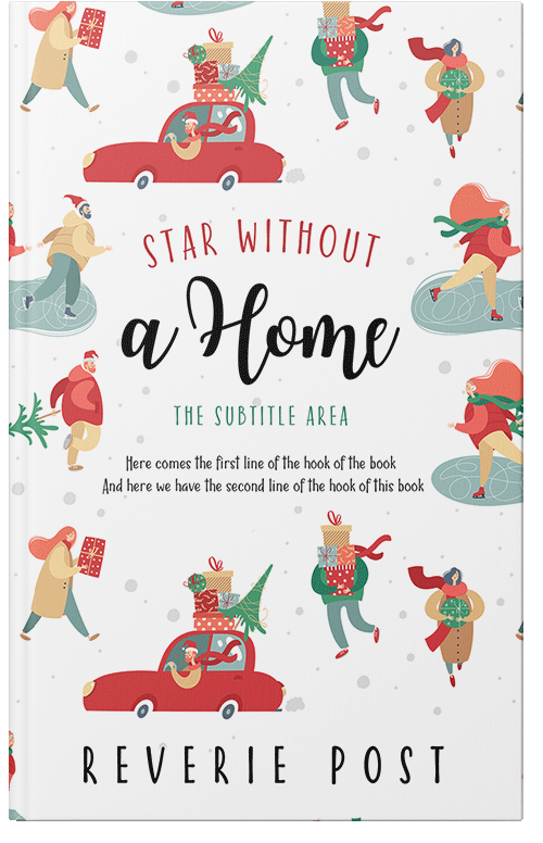 Front view of Premade Chick Lit Book Cover - Foggy Gray