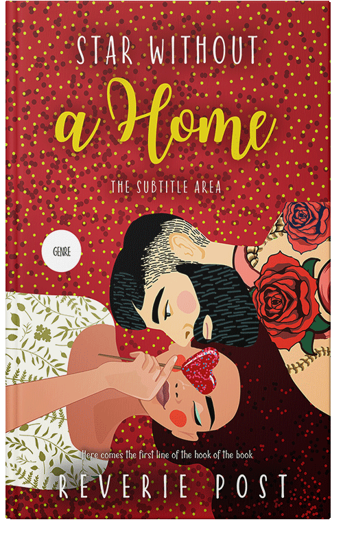 Front view of Premade Romance Book Cover - Mexican Red