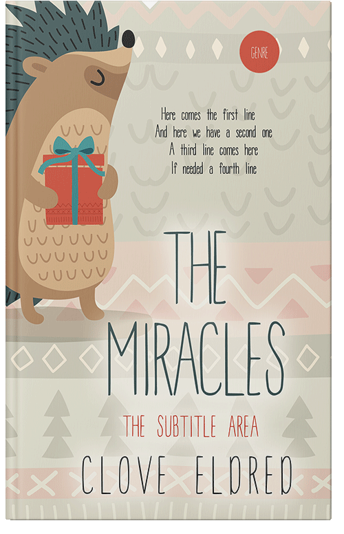 Front view of Premade Children's Book Cover - Pearl Bush