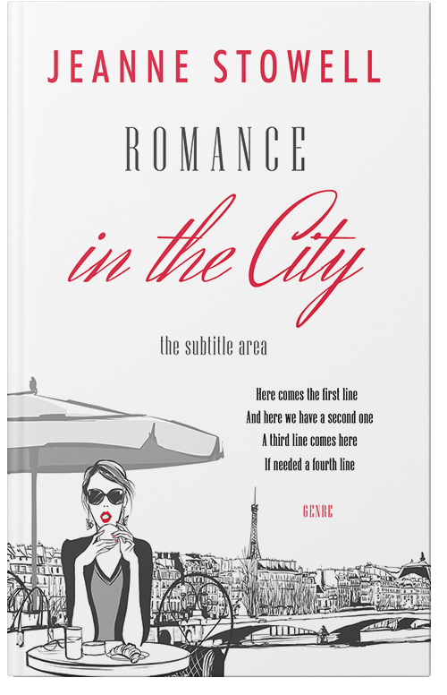 Front view of Premade Chick Lit Book Cover - Swiss Coffee