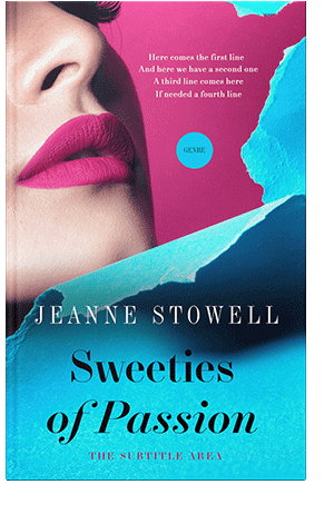 Pre Made Book Cover Bright Turquoise