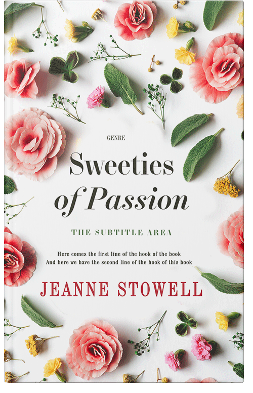 Front view of Premade Romance Book Cover - Pearl Bush