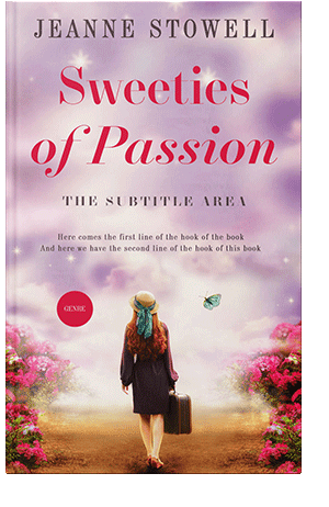 Pre Made Book Cover Pink Flare