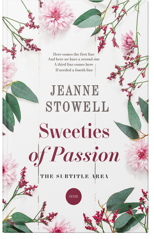 Front view of Premade Romance Book Cover - Soft Peach