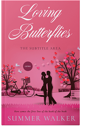 Pre Made Book Cover Cranberry