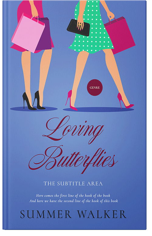 Front view of Premade Chick Lit Book Cover - Danube