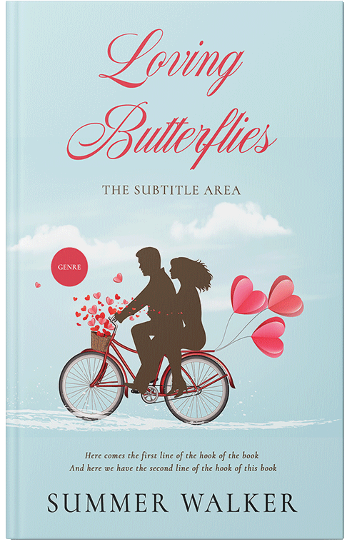 Front view of Premade Romance Book Cover - Swans Down