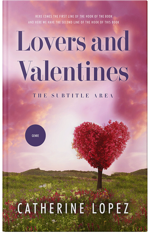 Front view of Premade Romance Book Cover - Rose Fog