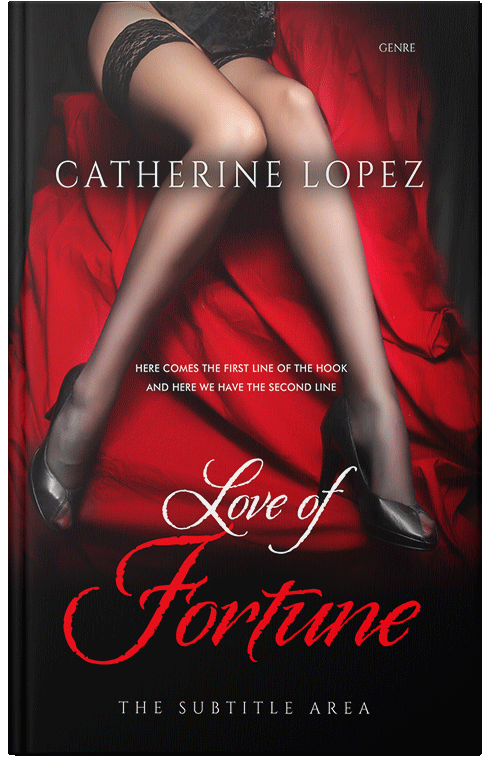 Front view of Premade Erotica Book Cover - Flush Mahogany