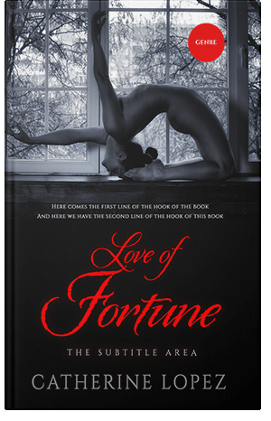 Premade Book Cover Oriental Pink