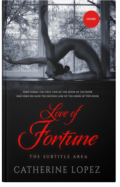 Front view of Premade Erotica Book Cover - Oriental Pink