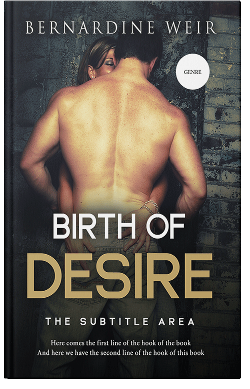 Front view of Premade Erotica Book Cover - Tan