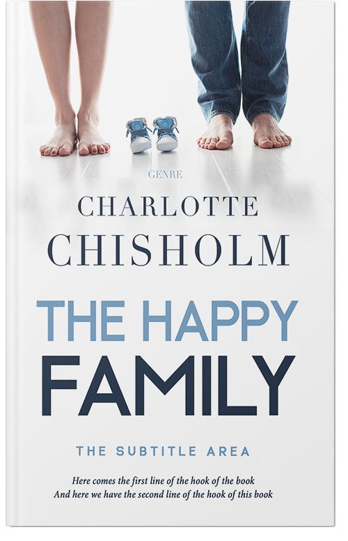 Front view of Premade Health & Mind & Body Book Cover - Cloud Burst