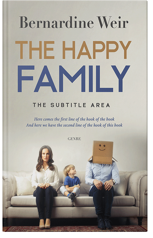 Front view of Premade Family & Parenting Book Cover - Swirl