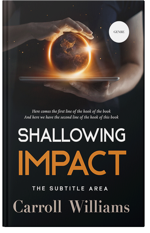 Front view of Premade Environment & Ecology Book Cover - Antique Brass