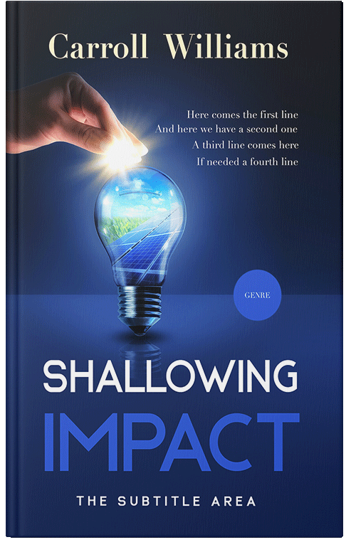 Front view of Premade Science & Nature Book Cover - Biscay